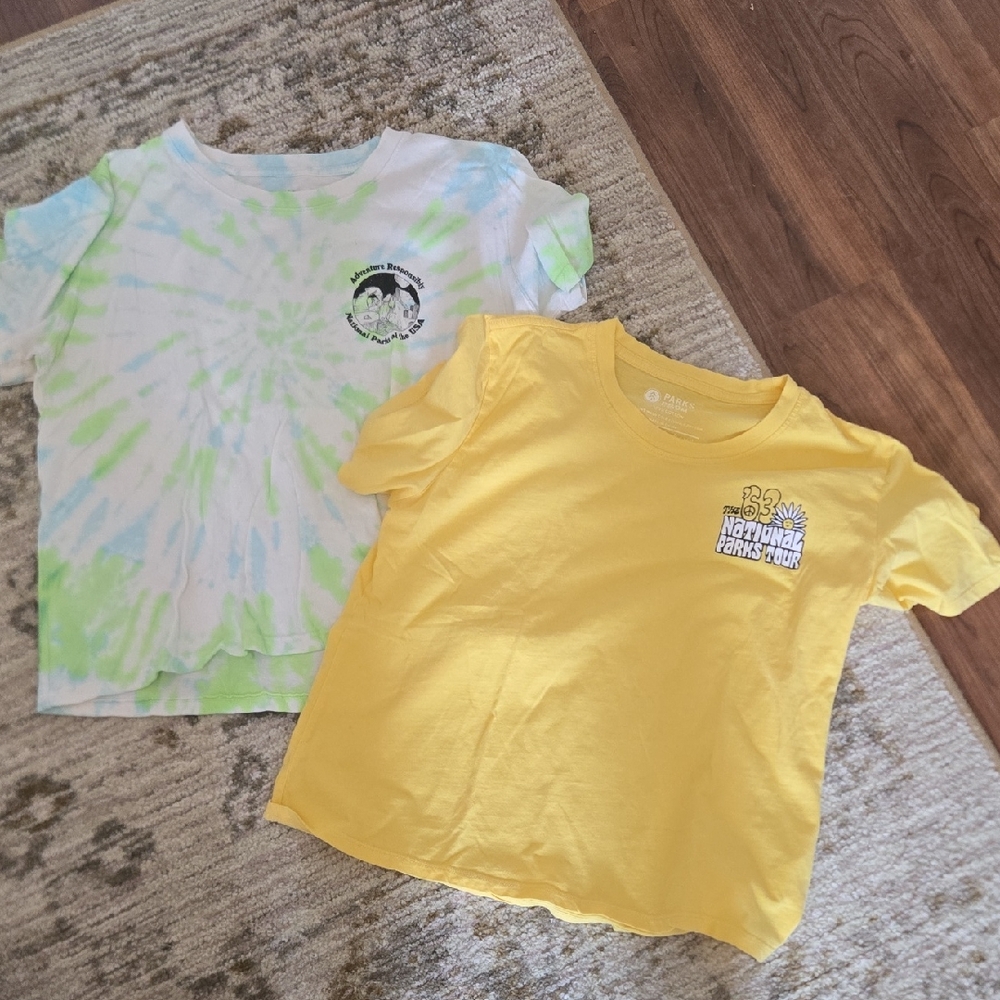 Parks Project Yellow and Tie-Dye Tees